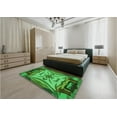 thumbnail image 5 of Ahgly Company Machine Washable Indoor Square Transitional Deep Emerald Green Area Rugs, 4' Square, 5 of 7