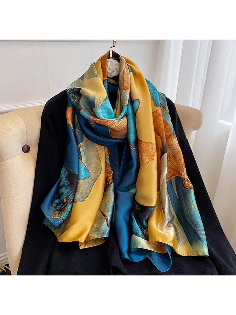 CAILDANL Silk Scarf Mulberry Silk Fashion Scarves Long Lightweight Shawl  Wrap  - Walmart.com