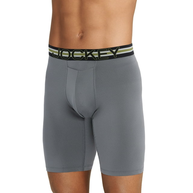Jockey Sport Short de Quad pour Hommes avec Pochette de Stabilité en Microfibre 11 Pouces