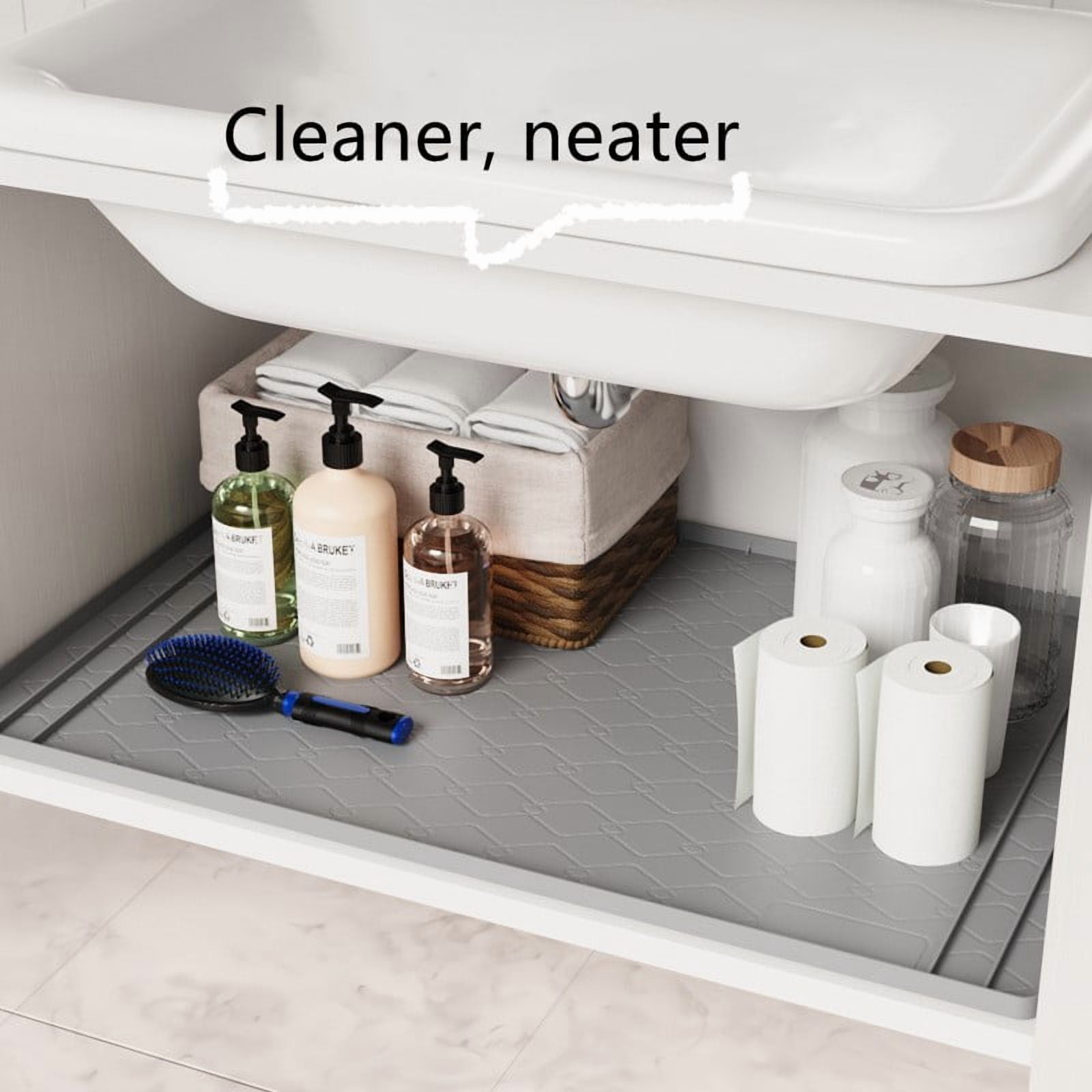 Waterproof Under Sink Mat Cabinet Liner for Kitchen & Livingroom