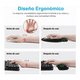 thumbnail image 4 of Juego Mouse Teclado Malubero Reposamuñecas Negro 3 pz, 4 of 5