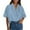 Light Blue, variant on Mgmyaa Women's Short Sleeve Blouses Casual Office Work Business Attire Collared Shirts