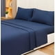 thumbnail image 1 of Juego De Sábanas Queen Size Ultra Suave Anti-ácaros 4piezas Modelo Azul oscuro, 1 of 4