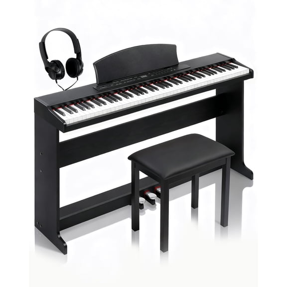 Piano Digital Ktaxon de 88 Teclas Semi-Pesadas con Bluetooth MIDI