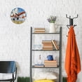 thumbnail image 4 of WOBOGO Orange Airplane Wall Clock 10in Silent Mechanism Battery Operated Retro Style for Living Room Bedroom and Kitchen Black Pointer, 4 of 10