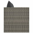 thumbnail image 2 of vidaXL Outdoor Lounge Bed with Cushions Grey Poly Rattan, 2 of 5