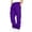 Purple, variant on Hsovts Men's Cargo Sweatpants Casual Fleece Joggers Loose Fit Open Bottom Athletic Pants for Men with Pockets Yellow L
