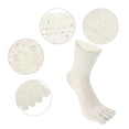 thumbnail image 3 of Unique Bargains 1 Pair Full Finger Five Toe Socks Unisex Non Slip Daily Fit Finger Socks White, 3 of 7