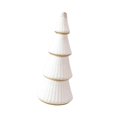 thumbnail image 3 of Minifigura de árbol de Navidad artificial de madera para escritorio, estatua, mesita de noche o mesa pequeña. Blanco 10x10x24cm, 3 of 9