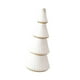 thumbnail image 3 of Minifigura de árbol de Navidad artificial de madera para escritorio, estatua, mesita de noche o mesa pequeña. Blanco 10x10x24cm, 3 of 9