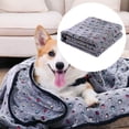 thumbnail image 2 of Barhoo Coral Fleece Flannel Pet Blanket Double-Sided Soft Dot Pattern Throw for Dogs Cats Puppy Kitten for Pet Beds Kennels Crate Car Seat Couch Sofa Travel Machine Washable Warm Cozy Blanket, 2 of 9