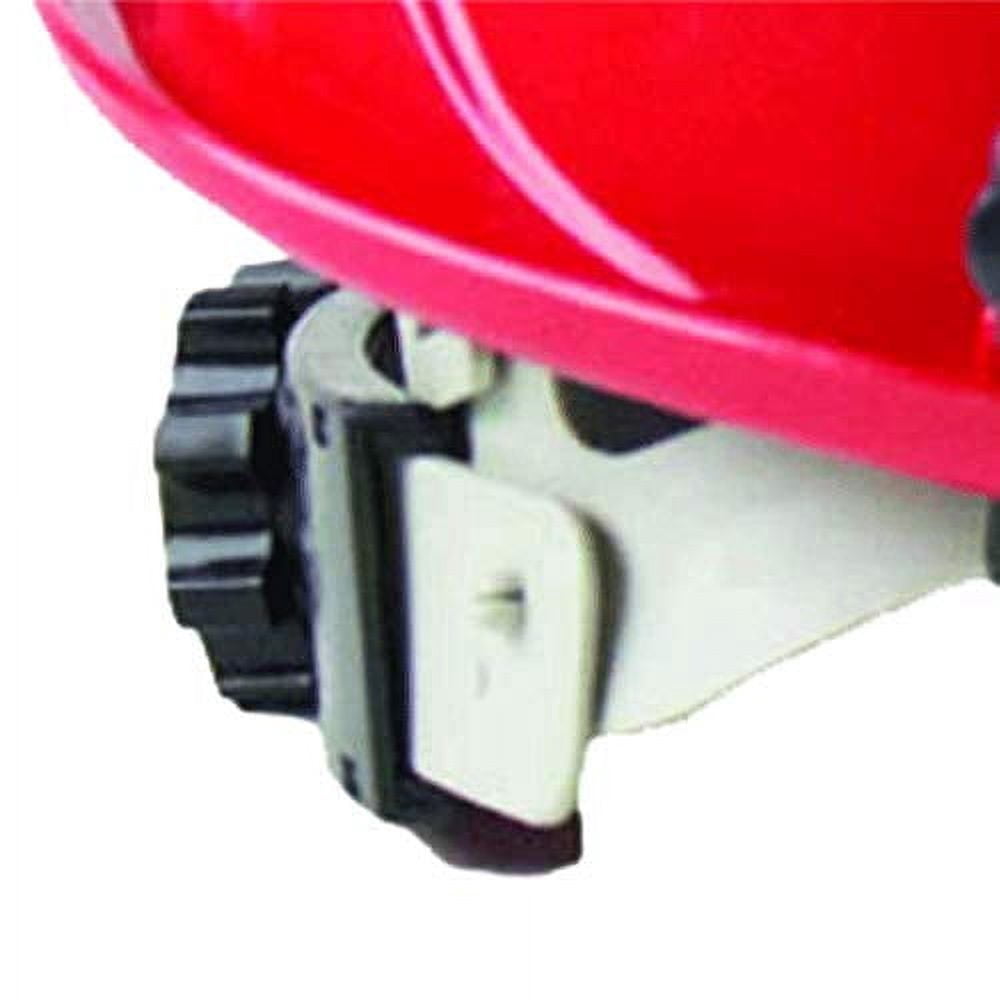 Sellstrom Face Shield - DP4 Series - 9" x 12.125" x 0.060" Window - Clear AF with Shade 6 IR Flip Visor - Universal Hard Hat Slot Adaptor Headgear - with Chin Guard