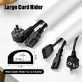 thumbnail image 3 of Wall Cord Hider, Flexible Self-Adhesive Wire Cover, Side-Open Cable Raceway for Cords on Wall, Cord Concealer for Mounted TV, Home Theater & Office, 3 of 9