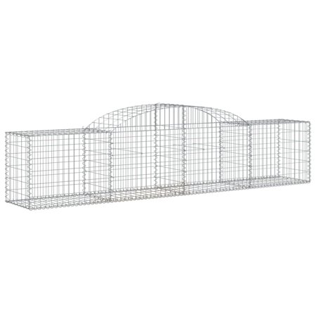 Anself Arched Gabion Basket 118.1 x19.7 x23.6 /31.5  Galvanized Iron