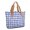 Blue and White Checkered Pattern, variant on Black and White Checkered Pattern Large Tote Bag for Women, Polyester Roomy Work Tote with Pockets and Zipper, Durable Gifts Ideas for Mom Wife Friend