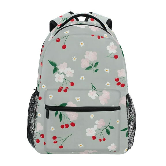 ALAZA Stylish Backpack Cherry Flowers Elementary Bookbag Personalized Laptop School Bags Travel Daypack