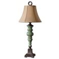 thumbnail image 2 of Uttermost Lampe de Table en Céramique Crépitée Bettona en Bleu Aqua, 2 of 2