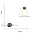thumbnail image 4 of Angara Tahitian Cultured Pearl Bypass Ring in 14K Yellow Gold for Women | June Birthstone Jewelry for Her, 4 of 8