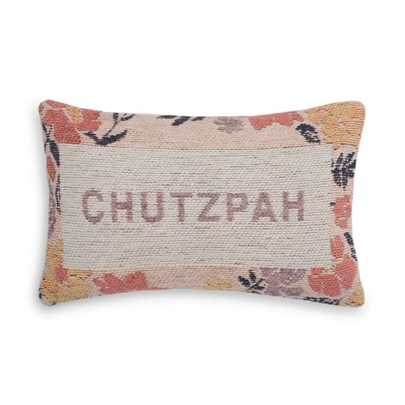 Chutzpah Woven Pillow
