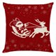 thumbnail image 1 of Funda de almohada Flybaeast con diseño navideño para sofá, coche, decoración del hogar, decoración navideña y estilo rústico. (C), 1 of 3