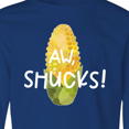 thumbnail image 4 of Inktastic Aw, Shucks Corn on the Cob Humor Long Sleeve Youth T-Shirt, 4 of 5