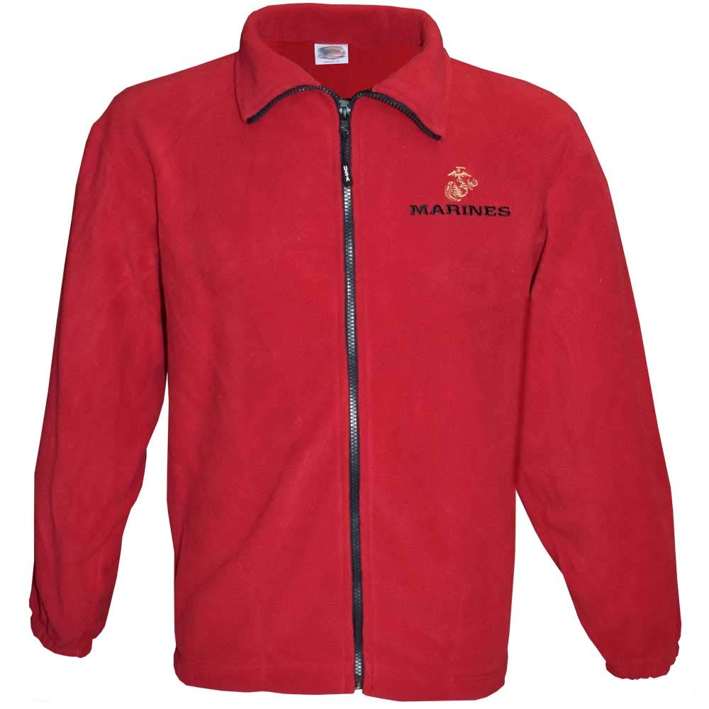 JWM Mens Military Fleece Jacket (Marines, Medium)