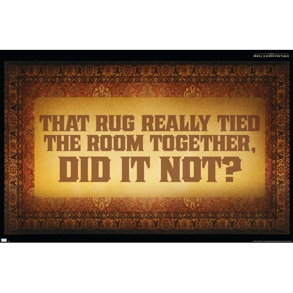 The Big Lebowski - The Rug Wall Poster, 22.375" x 34"