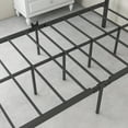 thumbnail image 6 of Aukfa Twin Canopy Bed Frame, Four-Poster Metal Platform Bed with X Shaped Headboard - Black, 6 of 8