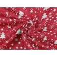 thumbnail image 6 of oneOone Rayon Bright Red Fabric Snowflake,Star & Tree Sewing Material Print Fabric By The Yard 56 Inch Wide, 6 of 6