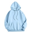 thumbnail image 3 of SwiftWear Womens Oversized Hoodies Fashion Leopard Star Print Hooded Sweatshirts with Pocket Drop Shoulder Fall Tops Light Blue, 3 of 5