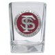 thumbnail image 1 of Heritage Pewter Vaso de chupito cuadrado de la Universidad Estatal de Florida | Vaso de chupito esculpido a mano de 1,5 onzas | Incrustaciones Alma Mater de peltre y metal elaboradas intrincadamente, 1 of 5