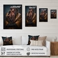 thumbnail image 4 of Designart Anthropomorphic Of Octopus Portrait I Canvas Wall Art, 4 of 5