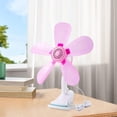 thumbnail image 6 of YWMJZEU Portable Clip Fan Table Fan Electric Fan Modern Fan Noiseless Personal Desk Fan Pink, 6 of 9