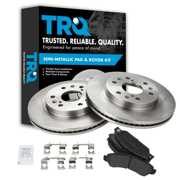 TRQ Front Premium Posi Metallic Disc Brake Pads & Rotor Kit Fits Select GM Pickup Truck SUV
