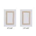 thumbnail image 3 of Better Trends 2 Piece Bathroom Rugs Set 100% Cotton Water Absorbent & Reversible Extra Soft Tufted Bath Rug, Machine Washable for Bathroom Floor Decor, 17" x 24" Hotel Collection - White/Sand, 3 of 6
