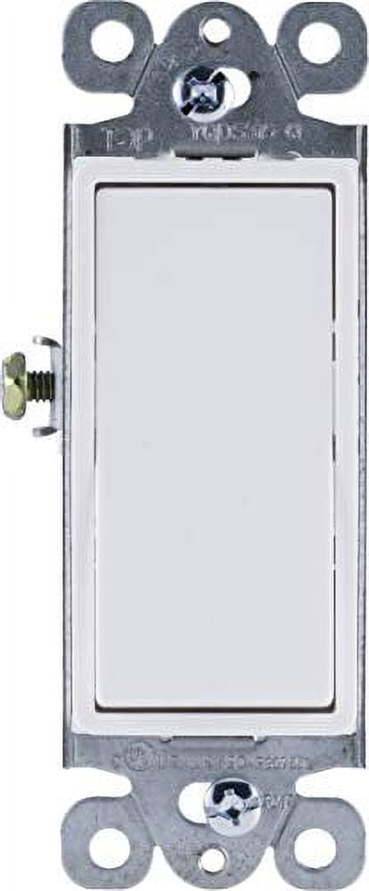 General Electric UltraPro Grounding Paddle Switch, 15A, White - 44017
