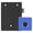 Blue, variant on Yajisi Home Smart Fingerprint Lock Aluminum Alloy Cabinet Electric Small Lock for Cabinet Drawer, Square Shape, Silver