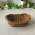 thumbnail image 5 of Rattan Bread Basket Woven Storage Basket Kitchen Bathroom Storag Wicker Storage Box Fruit Plate Trays Organizer Home Decor, 5 of 5