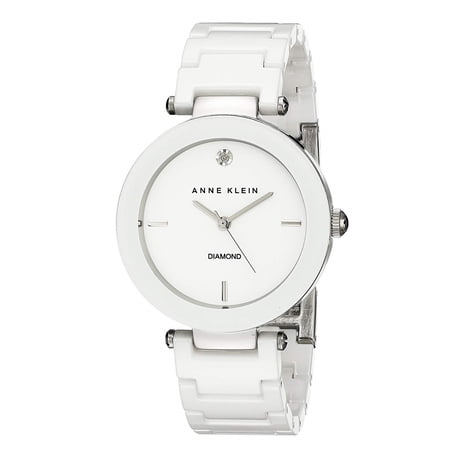 Anne Klein Women's Stainless Steel and Ceramic Watch
