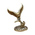 thumbnail image 3 of Estatua de búho de latón, decoración de , figura coleccionable de animal artesanal antigua, adorno de escritorio para el hogar y sala de, 3 of 9