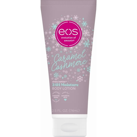 eos Travel Shea Better 24H Moisture Body Lotion, Caramel Cashmere, 2.5 fl oz