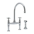 thumbnail image 2 of Rohl U4718 Perrin and Rowe High-Arc Bridge Kitchen Faucet, Available in Various Colors, 2 of 2