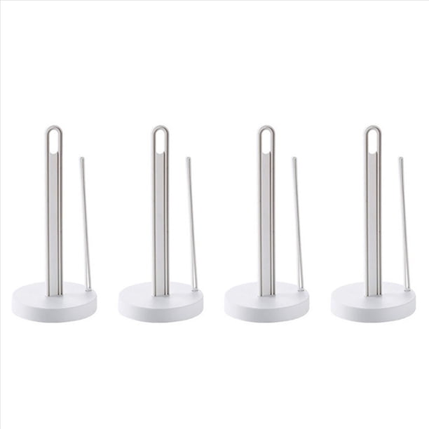 4X Inodoro Cocina Papel Toalla Rodillo Soporte para Pañuelos Estante de Plástico Piso de Escritorio Servilletas Verticales Soporte Almacenamiento de Baño-A