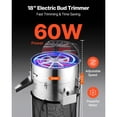 thumbnail image 2 of KFFKFF Tondeuse Électrique pour Feuilles de Bourgeon, Tondeuse de Bourgeon Inclinable de 18 Po avec Lames Tranchantes en Acier Inoxydable, Vitesse Réglable, Machine de Coupe Hydroponique avec Sac de Collecte, 2 of 9