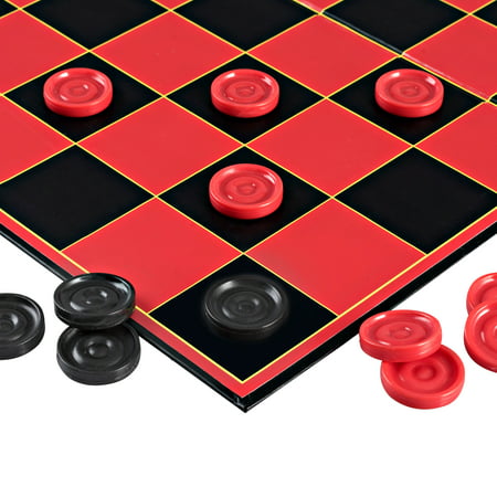 Point Games Classic Checkers Board Game, with Super Durable Board, Best Folding Board Game for the entire (Best Amiga Adventure Games)
