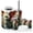 Color 3, variant on Bathroom Accessory Set 6 Piece with Black Stained Glass Roses Gothic Dragon Magical Fantasy Toothbrush Holder, Soap Dispenser, Soap Dish, Trash Can with Lid, Toothbrush Cup, Toilet Brush Holder