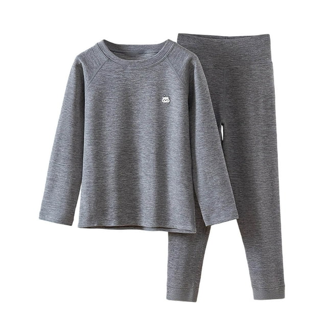 Ensemble Estival Mignon, Pyjama Chaud Uni pour Enfants Deux Pièces