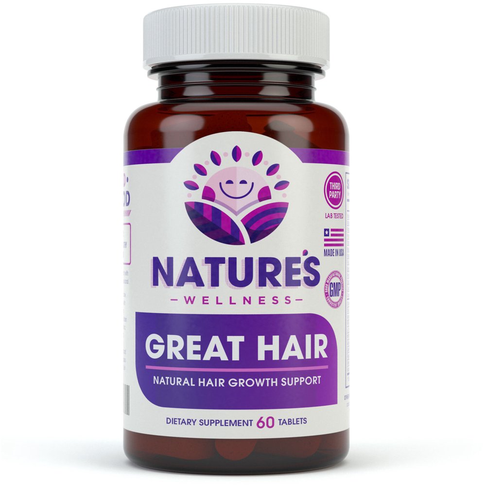 Great Hair Supplement Natural Hair Growth Vitamins for Healthier Hair