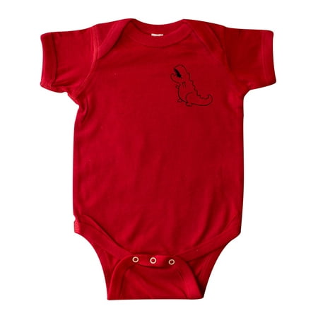 

Inktastic Pocket Dino Baby Tyrannosaurus Gift Baby Boy or Baby Girl Bodysuit