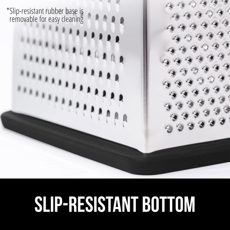 Gorilla Grip Stainless Steel Box Grater with Detachable Container photo 6